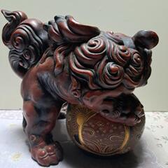 陶芸品 獅子 玉乗り獅子 古美術 骨董品