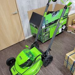 店頭引き取り限定】グリーンンワークス 自走式 芝刈機 80V