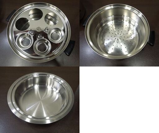Amway Queen 6L シチューパンセット 両手鍋 蒸し器 MULTI-PLY 18/8 USA