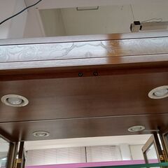 ★ジモティ割あり★ karimoku コレクションケース収納付き 茶色 W89.5×D35×H200 クリーニング済み TC2204