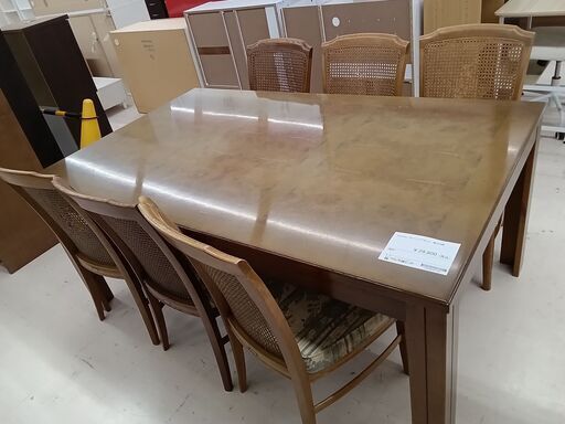 ★ジモティ割あり★ karimoku ダイニングセット 茶色 W165×D100×H71.5 クリーニング済み TC2207