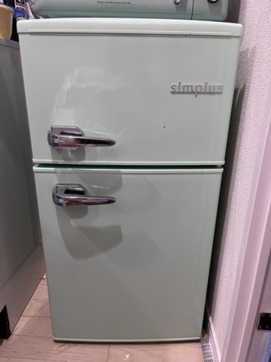 レトロ冷蔵庫　ミントグリーン