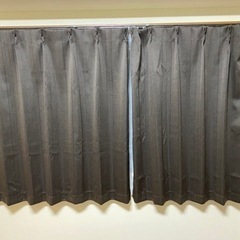 ニトリ　カーテン(ブラウン) 100×110cm