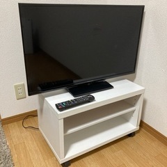 32型テレビ＋テレビ台(白)                  ...
