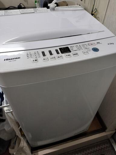 受け取り者決まりました 全自動洗濯機  風乾燥付 洗濯機 HW-T45D