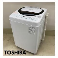 完動品・TOSHIBA　6ｷﾛ　風乾燥付き　全自動洗濯機