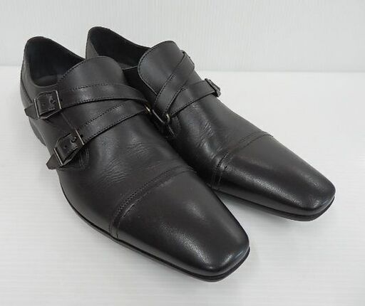 KATHARINE HAMNETT LONDON キャサリンハムネットロンドン クロスベルト ビジネスシューズ ブラック size:26.5cm