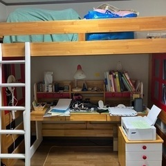学習机兼ベッド