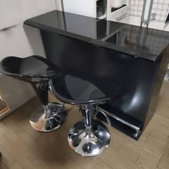 大阪 美品! 直接取引限定! L字バーカウンター2つ ＆ チェア4脚セット! 大阪 美品! 直接取引限定! L字バーカウンター2つ ＆ チェア4脚
