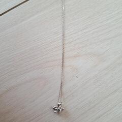 ブルートパーズK10WGネックレス