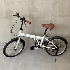 20インチ　折りたたみ自転車　6速