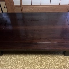 【ネット決済】家具 テーブル 座卓　たぶん黒檀
