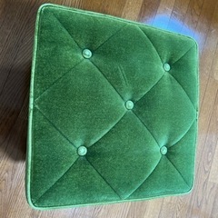 値引可能】カリモク60 オットマン モケットグリーン