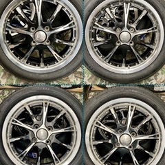 商談中」㉓165/55R15新品タイヤ4本と中古ホイールとナット付き