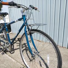 取引決定しました！札幌市内、江別、北広島配達無料！整備点検済　防犯登録料込み中古 クロスバイク　ブルー！
