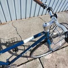 取引決定しました！札幌市内、江別、北広島配達無料！整備点検済　防犯登録料込み中古 クロスバイク　ブルー！