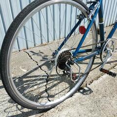 取引決定しました！札幌市内、江別、北広島配達無料！整備点検済　防犯登録料込み中古 クロスバイク　ブルー！