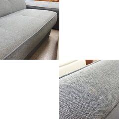 ソファベッド 2人掛けソファ 座面下収納 オットマン付き カウチ 
