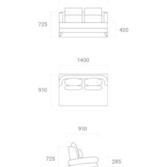   ARMONIA/アルモニア2人掛けソファ