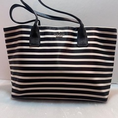 kate spade NEW YORK PVC トートバッグ ボーダー