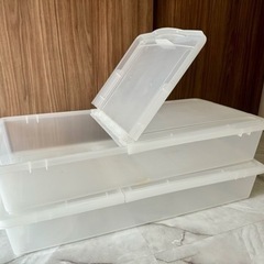ベッド下収納　収納ボックス　クリアケース　2つセット