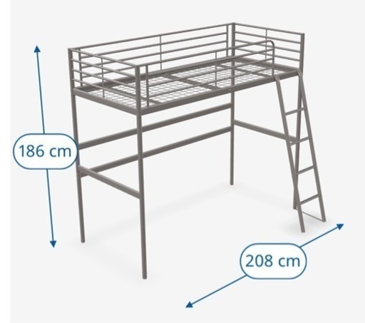 ベッド ロフトベッド　IKEA イケア　スヴェルタ