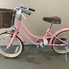 ピンクの自転車　　16インチ