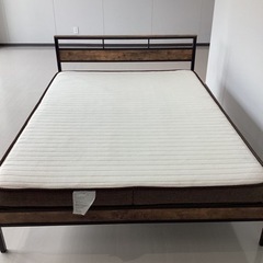 パイプダブルベッド【町田市再生家具】 233223