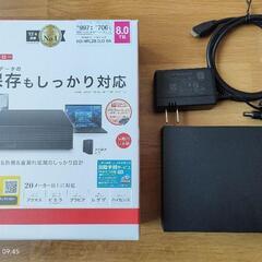 BUFFALO 外付けHDD ハードディスク8tb ８テラ