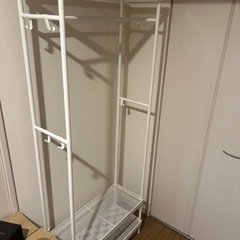【3/29までに引取希望】IKEA人気収納 ハンガーラック クロ...