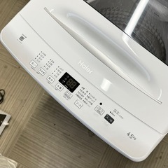 【超美品‼️】2023年製 ハイアール 4.5kg全自動洗濯機 エディオンモデル ホワイト♪