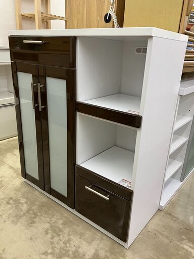☆インテリア岩永☆ハイカウンター☆レンジボード キッチン収納 562