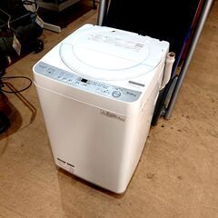 SHARP 洗濯機 ES-GE6B-W 6kg 2017年製 生活家電