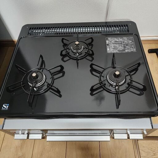 パロマ P1633A0WHV 3口 ビルトインガスコンロ