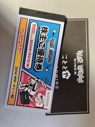 ヴィレッジヴァンガード優待券