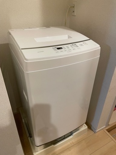 洗濯機 洗濯・脱水容量7kg アイリスオーヤマ IAW-T705E-W 縦型洗濯機　全自動洗濯機 ホワイト 中古