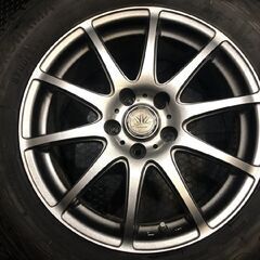 【YOKOHAMA G075 225/65R17】スタッドレス【BADX LOXARNY SPORT 17インチ 7J5HPCD114.3+48】バリ溝 エクストレイル CX-5等　(KTL012)