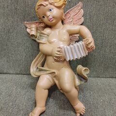 イタリア 天使 アンティーク 置物 人形 壁掛け フィギュア