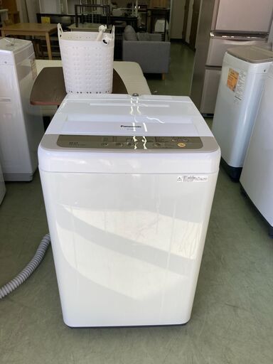 【リサイクルショップ　ピカソ　小松原】★分解洗浄済み★パナソニック Panasonic 6kg 全自動洗濯機 シャンパン 2017年製 NA-F60B10★3265★