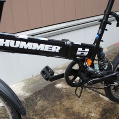 ハマー(HUMMER) FDB206Wsus-NP パンクしないノーパンクタイヤ採用 前後Wサスペンション搭載 折りたたみ自転車 シマノ製6段変速機搭載-パーリーゲイツ ハーフパンツニュアンスカモ柄ネイビー