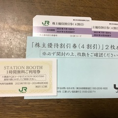 郵送可　ＪＲ東日本株主優待割引券（４割引）２枚他