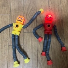 おもちゃ　ポップチューブ　ロボット　2体セット