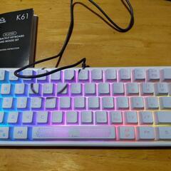 新品 現地受取特価 K61メカニカルゲーミングキーボード,RGB...