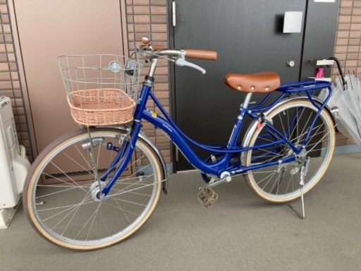 取引中【美品】子ども用自転車22インチ＊フェリークジュニア＊インディゴブルー
