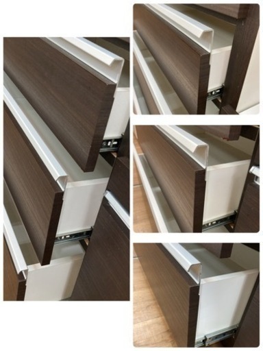 R533 NITORI キッチンカウンター、レンジボード、ブラウン、幅160cm Used R533 NITORI キッチンカウンター、レンジボード、ブラウン、幅160cm Used
