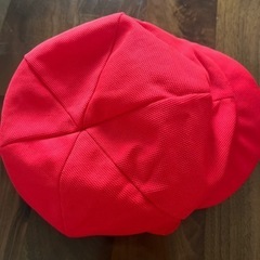 赤　カラー帽子