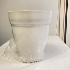 植木鉢 白　陶器　小