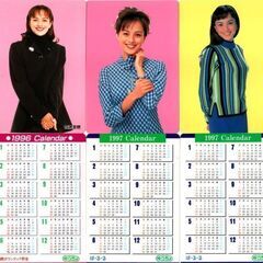 牧瀬里穂さん ポケットカレンダー3種3枚セット 1996年1種 ...