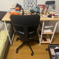 家具 オフィス用家具 文机*2/椅子*2