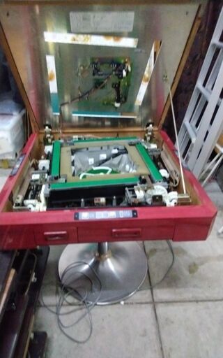 ジャンク品】全自動麻雀卓「雀夢C型」 全自動麻雀卓 かきぬ